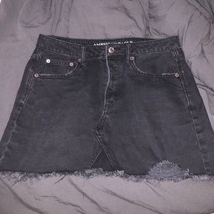 black american eagle jean skirt